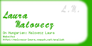 laura malovecz business card